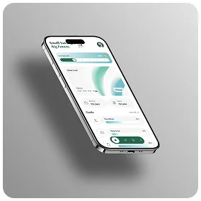 Fintech banking mobile app user interface design with financial savings goal tracker